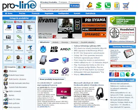 ProLine - zrzut ekranu