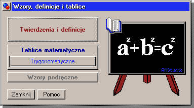 Wzory definicje i tablice matematyczne